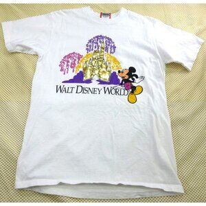 VTG Walt Disney World Mickey T-Shirt Disney Designs S/M Made In USA